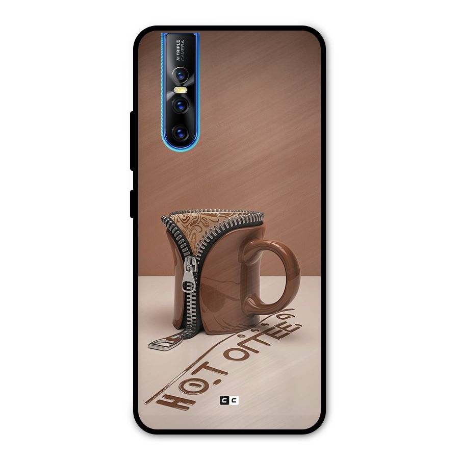 Hot Coffee Metal Back Case for Vivo V15 Pro