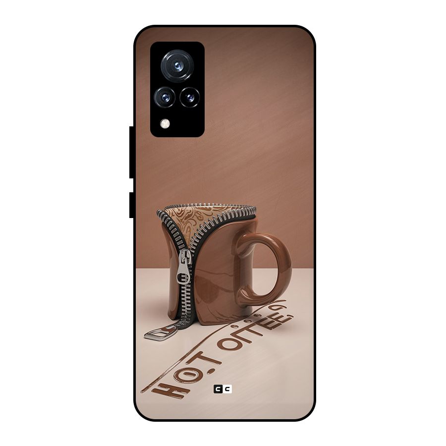 Hot Coffee Metal Back Case for Vivo V21 5G