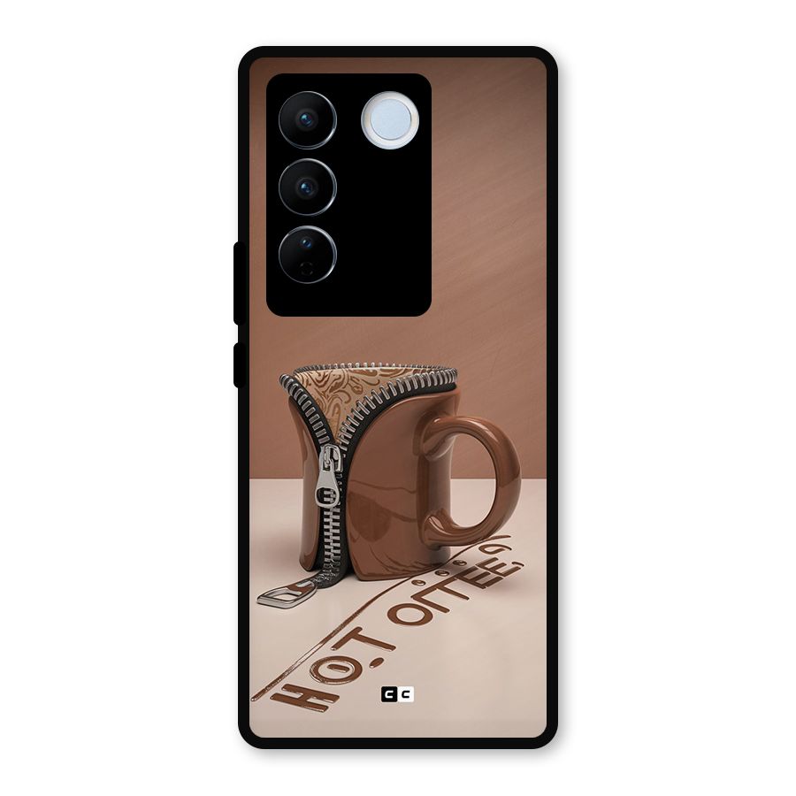 Hot Coffee Metal Back Case for Vivo V27