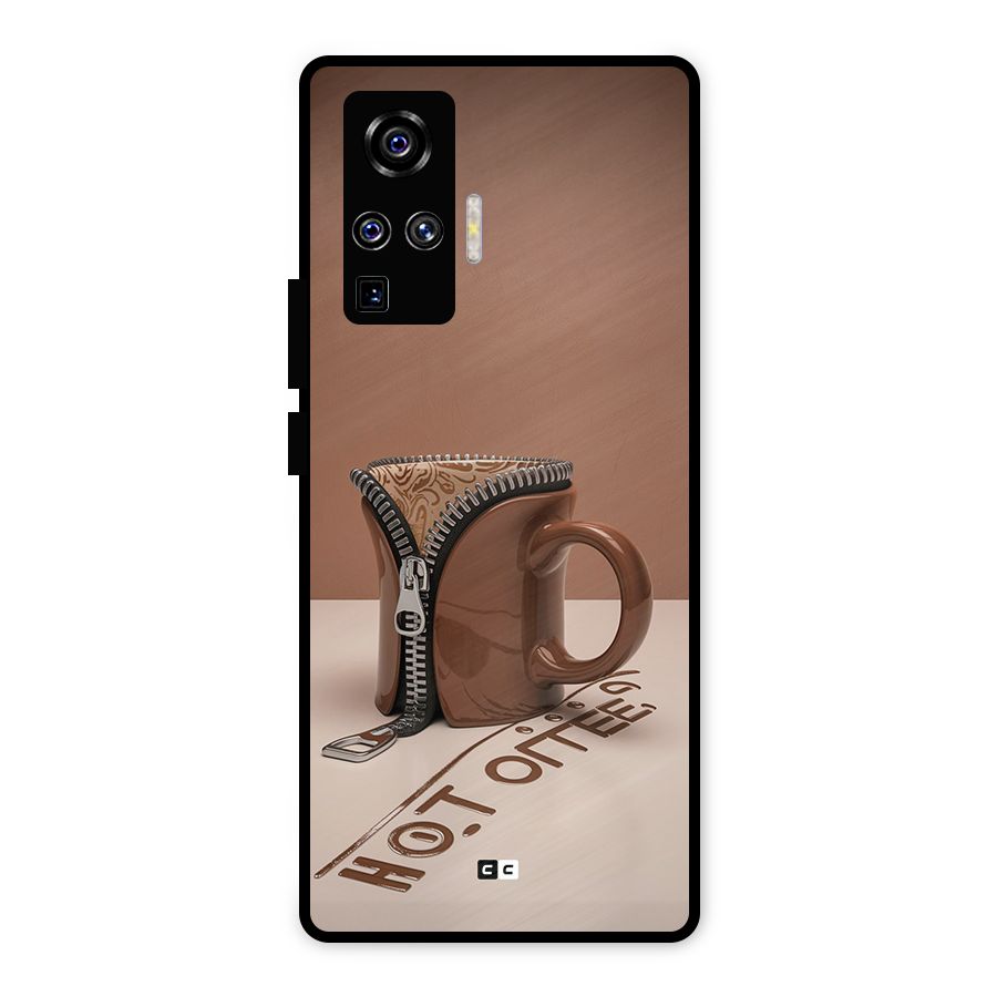 Hot Coffee Metal Back Case for Vivo X50 Pro