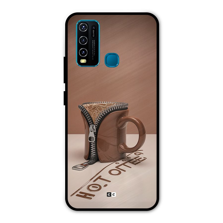Hot Coffee Metal Back Case for Vivo Y30