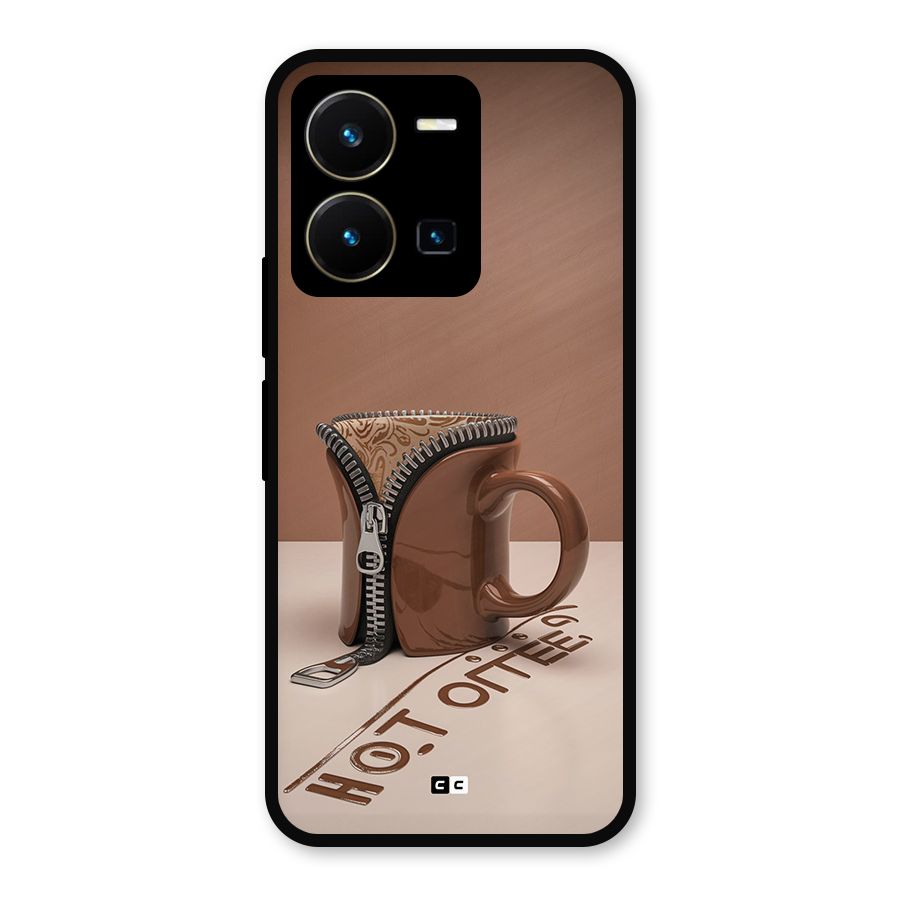 Hot Coffee Metal Back Case for Vivo Y35