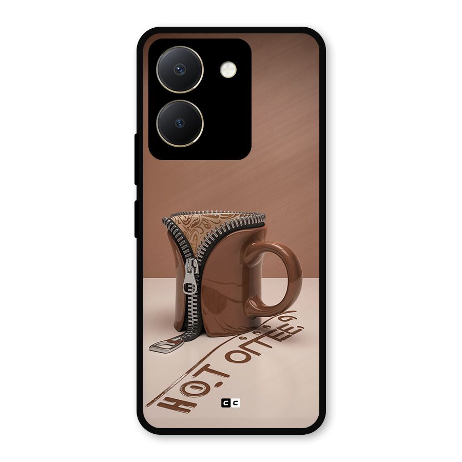 Hot Coffee Metal Back Case for Vivo Y36
