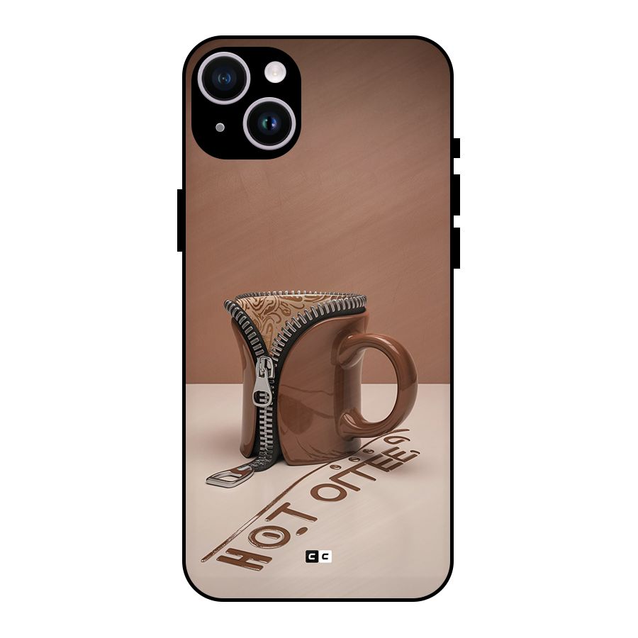 Hot Coffee Metal Back Case for iPhone 14 Plus