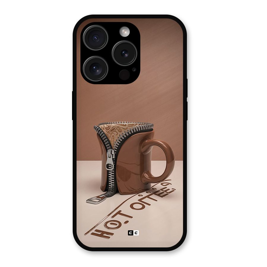 Hot Coffee Metal Back Case for iPhone 15 Pro