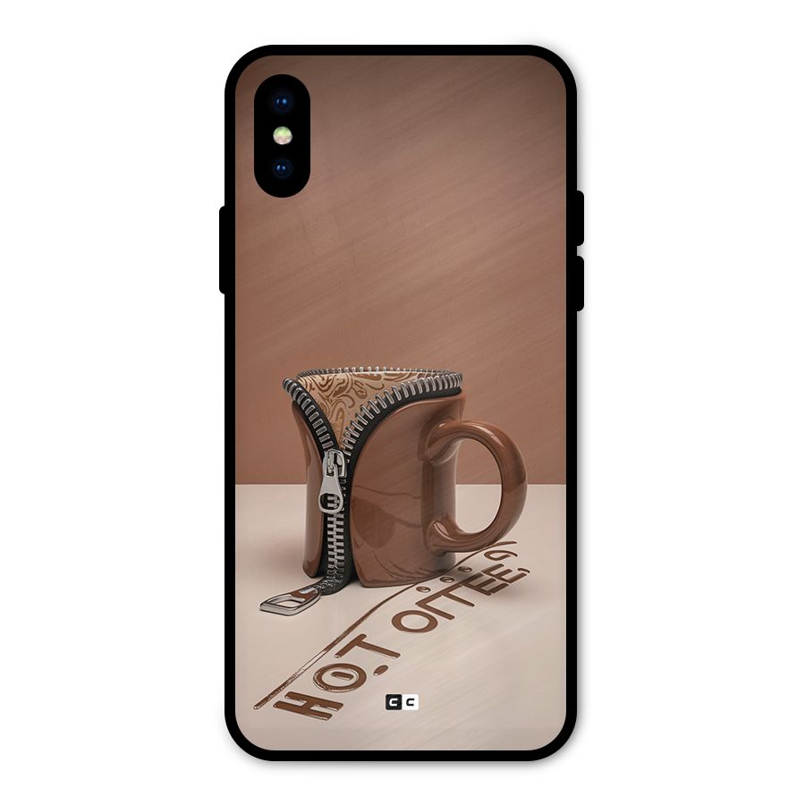 Hot Coffee Metal Back Case for iPhone X