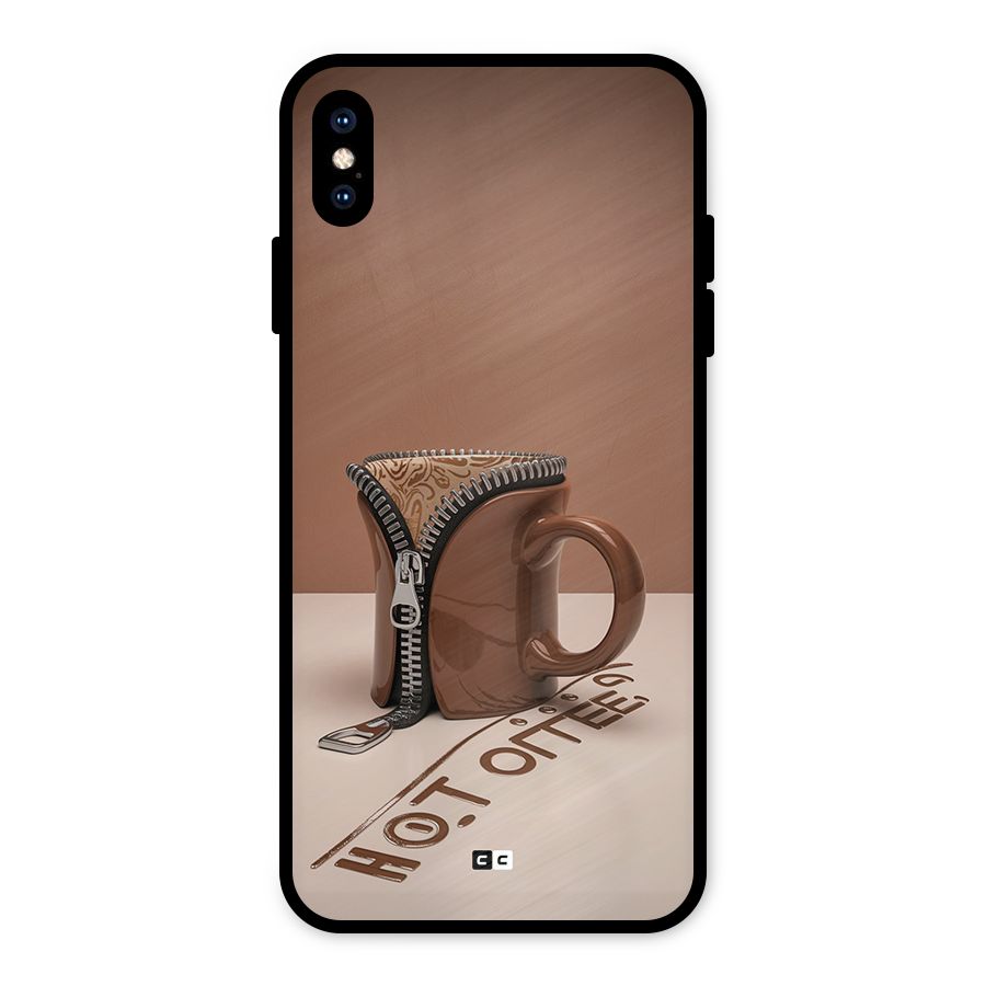 Hot Coffee Metal Back Case for iPhone XS Max