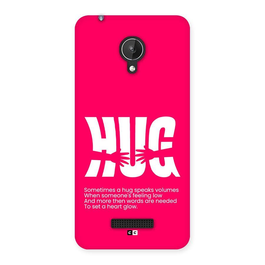 Hug Speaks Back Case for Canvas Spark Q380