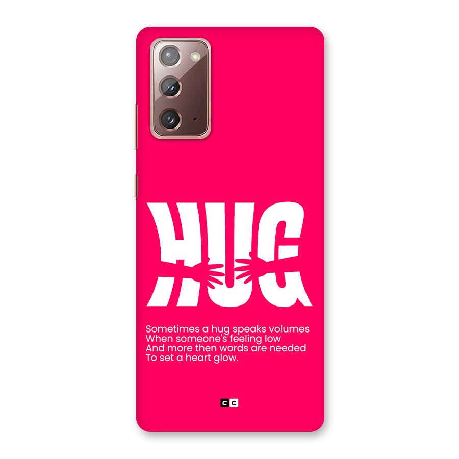 Hug Speaks Back Case for Galaxy Note 20