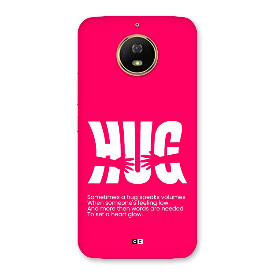 Hug Speaks Back Case for Moto G5s