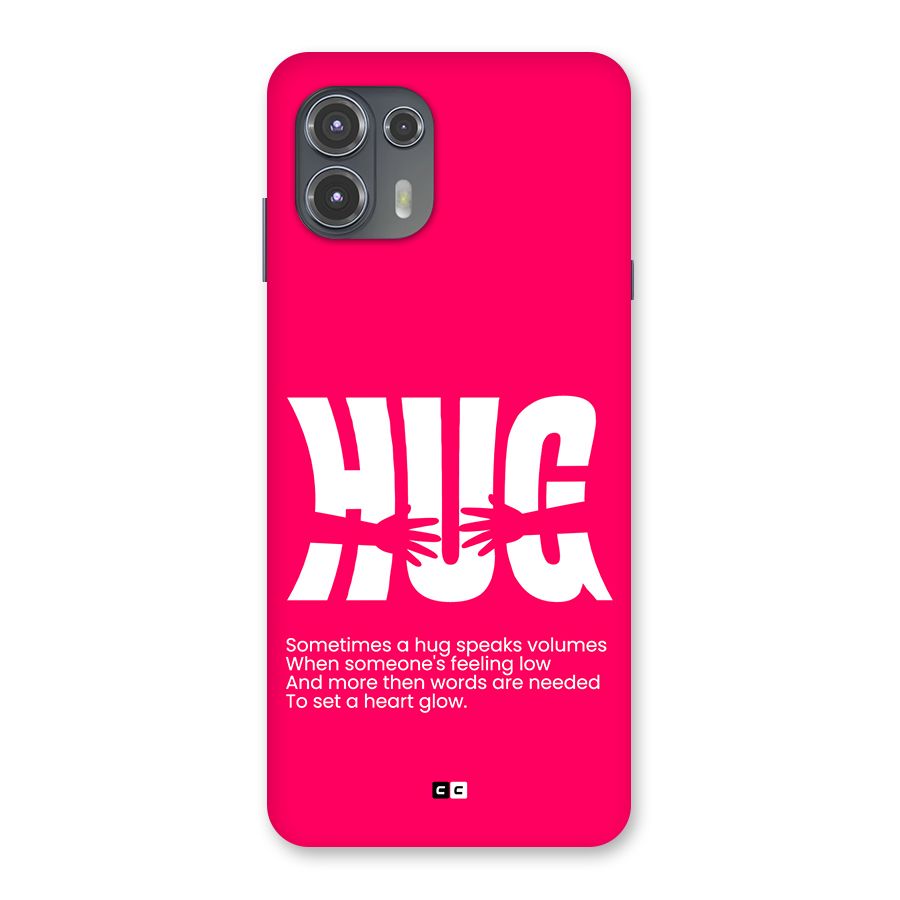 Hug Speaks Back Case for Motorola Edge 20 Fusion