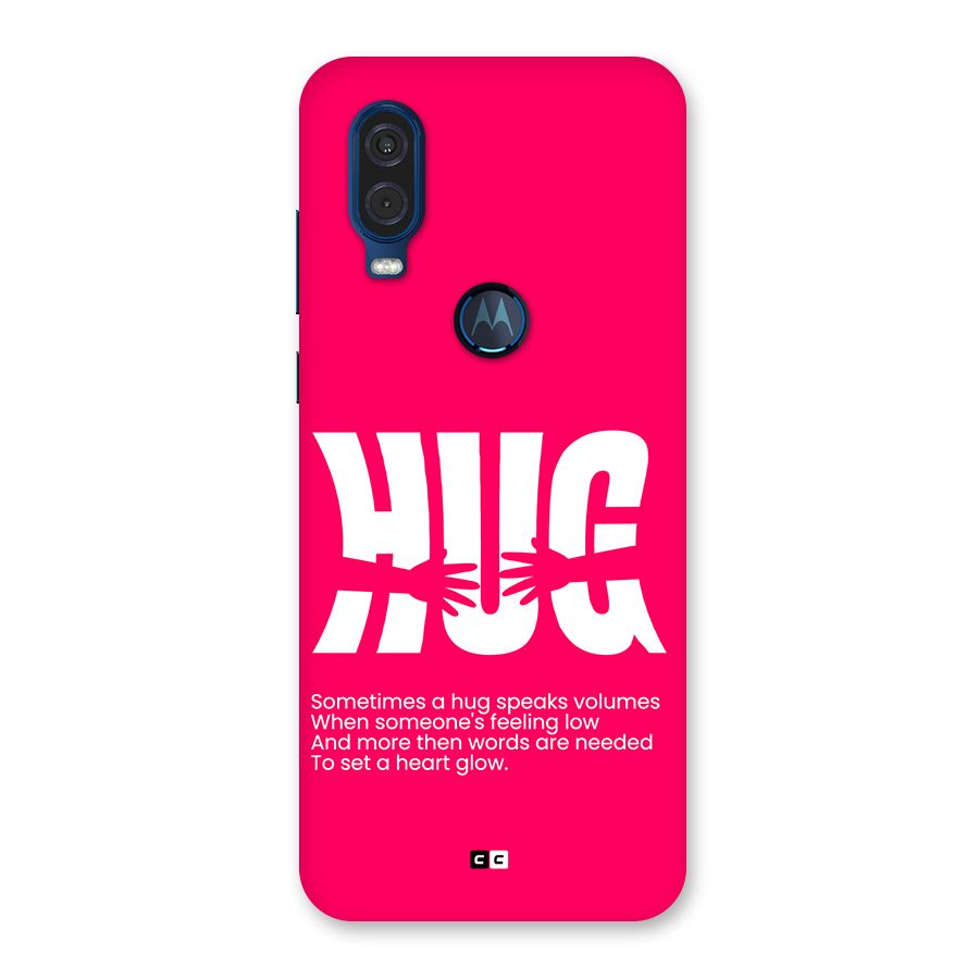 Hug Speaks Back Case for Motorola One Vision