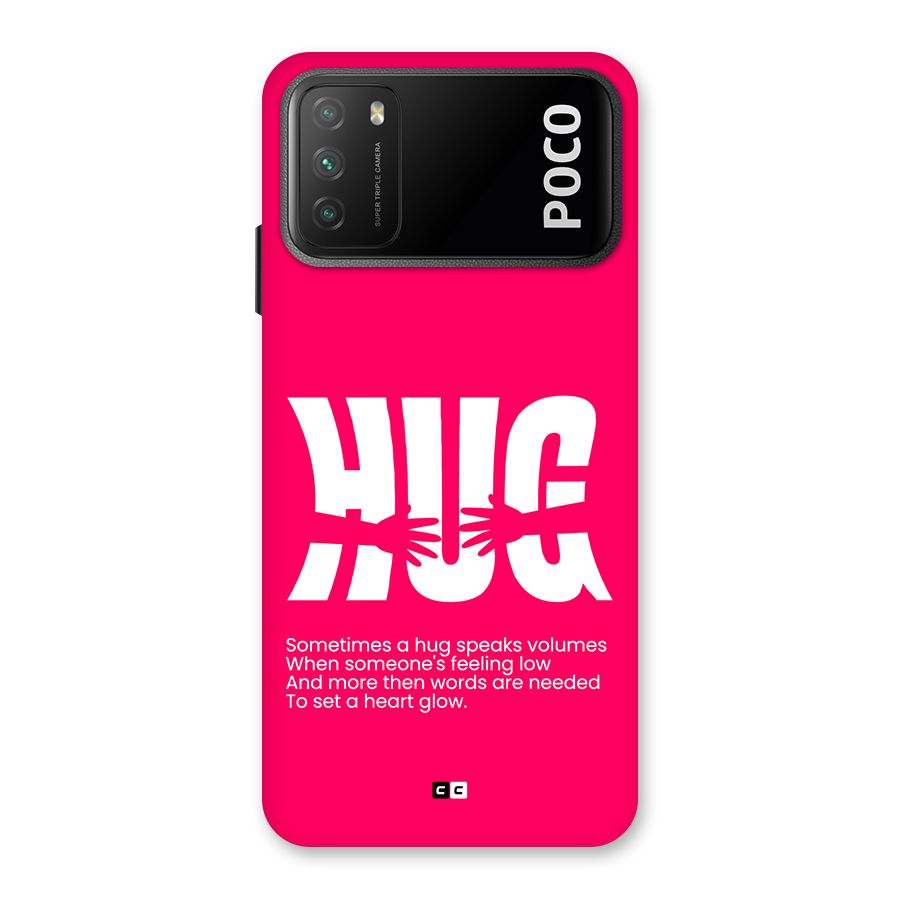 Hug Speaks Back Case for Poco M3