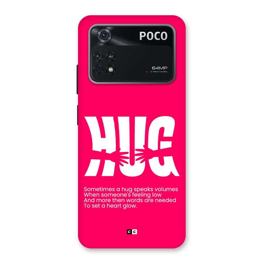 Hug Speaks Back Case for Poco M4 Pro 4G
