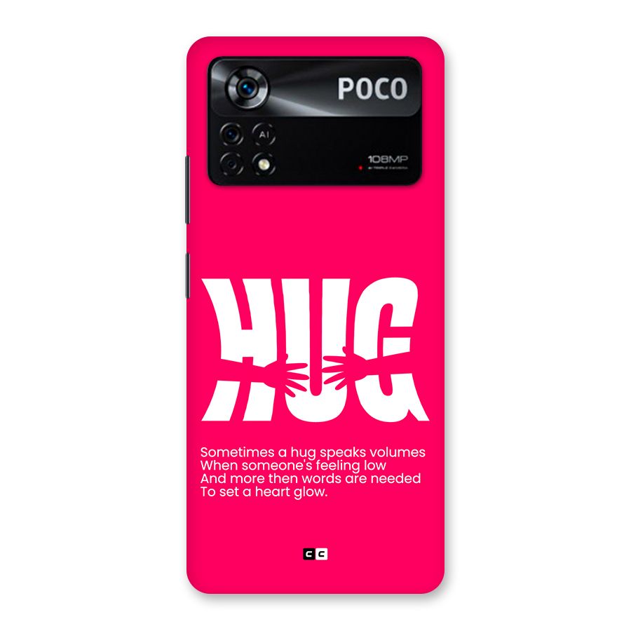 Hug Speaks Back Case for Poco X4 Pro 5G