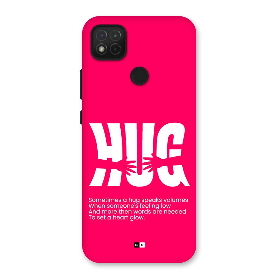 Hug Speaks Back Case for Redmi 9 Activ