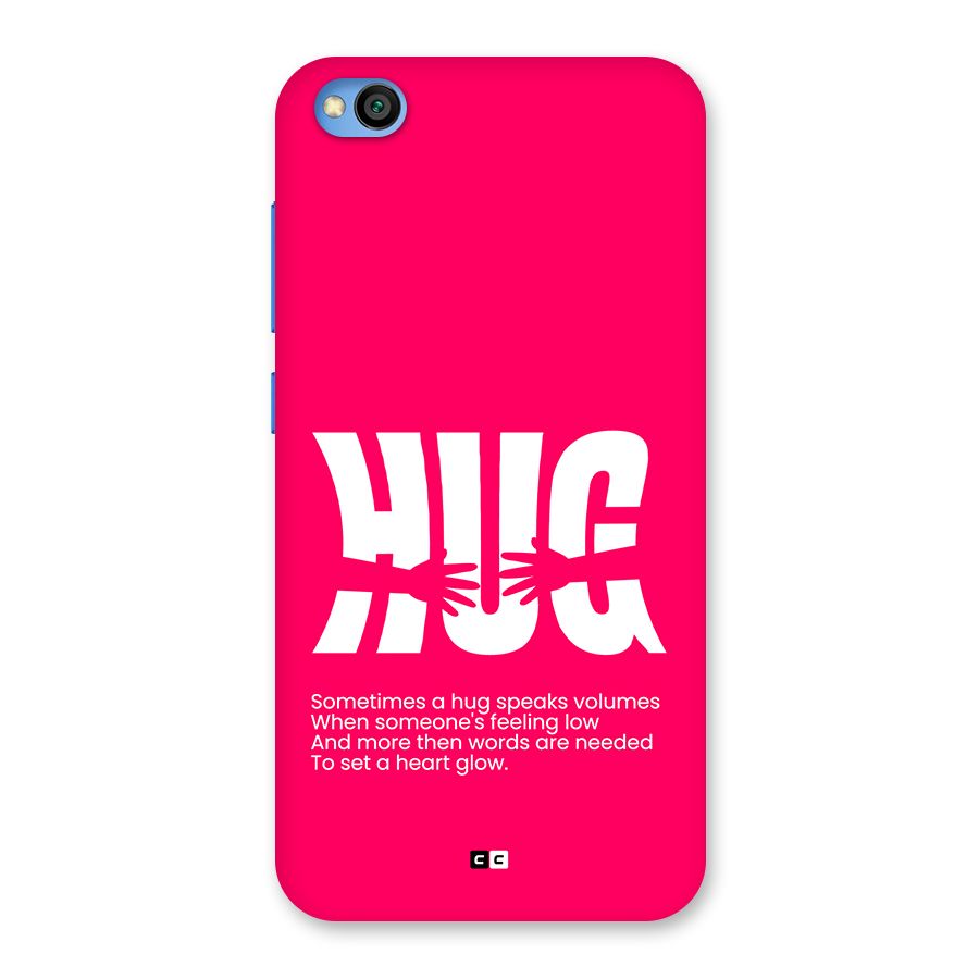 Hug Speaks Back Case for Redmi Go