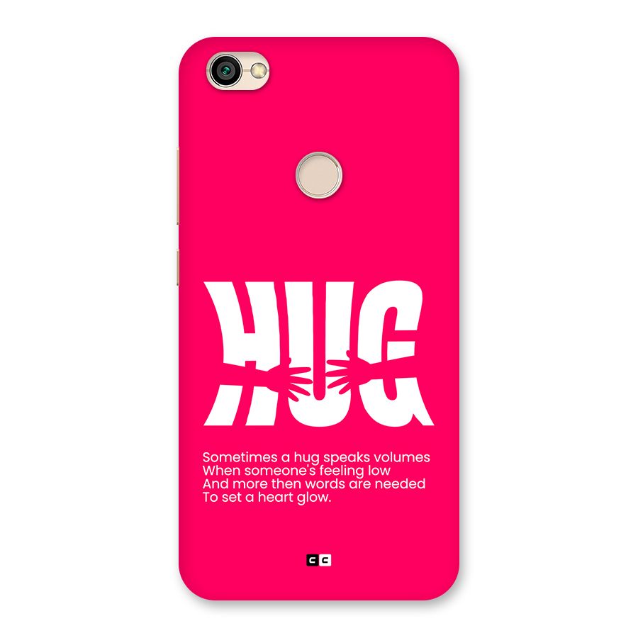Hug Speaks Back Case for Redmi Y1 2017