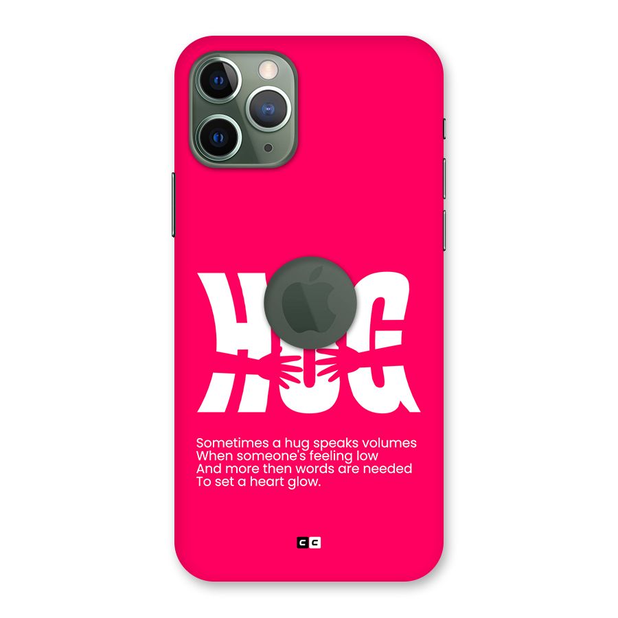 Hug Speaks Back Case for iPhone 11 Pro Logo Cut