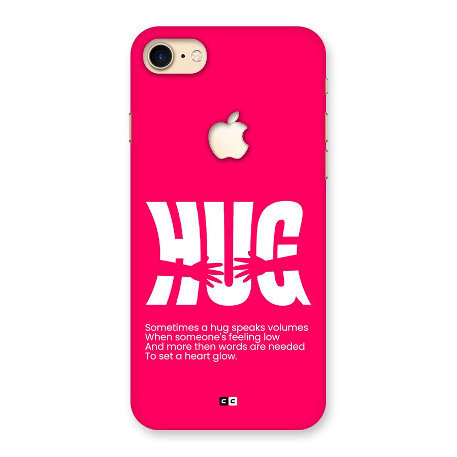 Hug Speaks Back Case for iPhone 7 Apple Cut