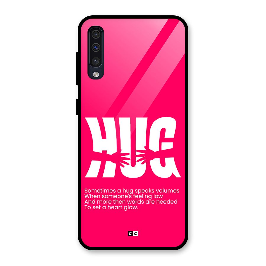 Hug Speaks Glass Back Case for Galaxy A50s
