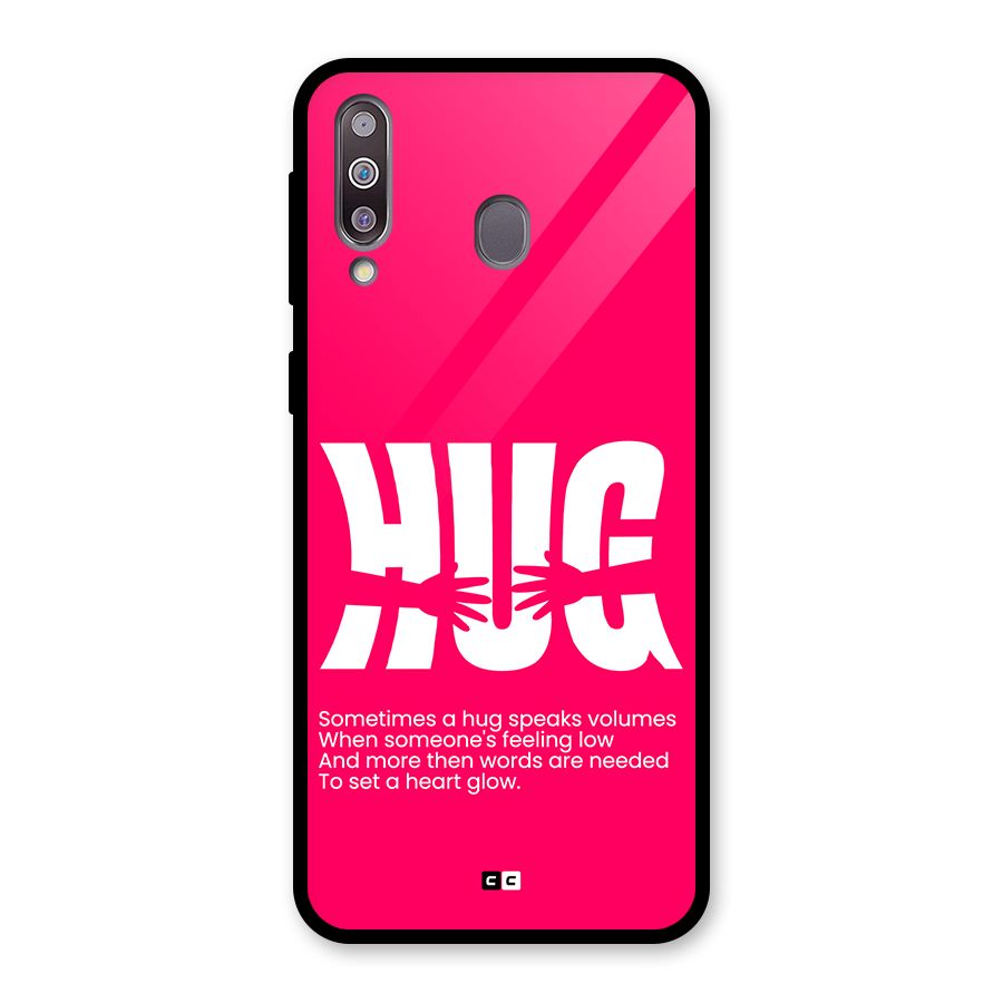 Hug Speaks Glass Back Case for Galaxy M30