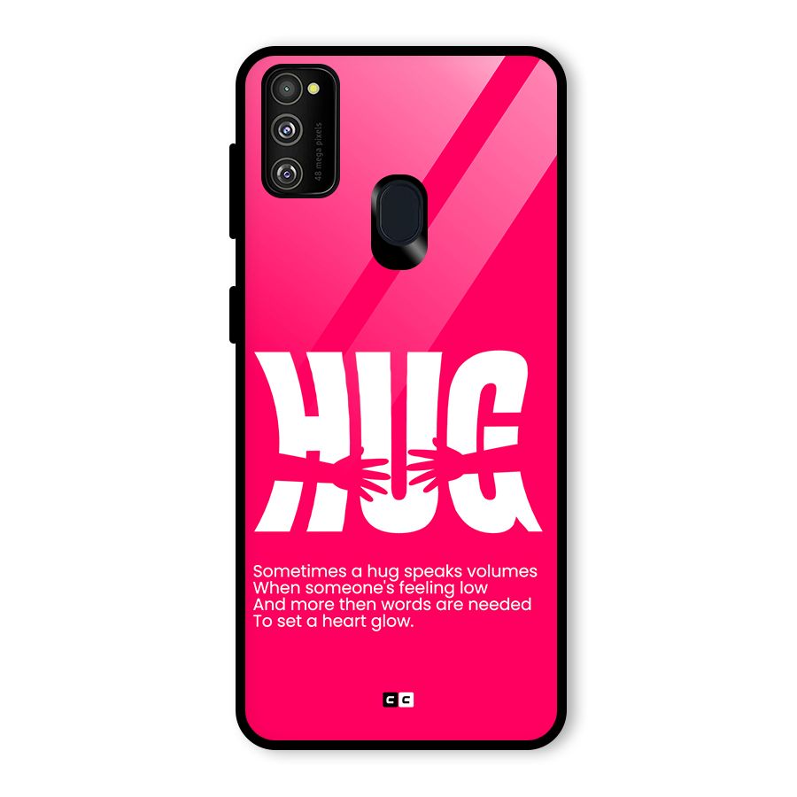 Hug Speaks Glass Back Case for Galaxy M30s
