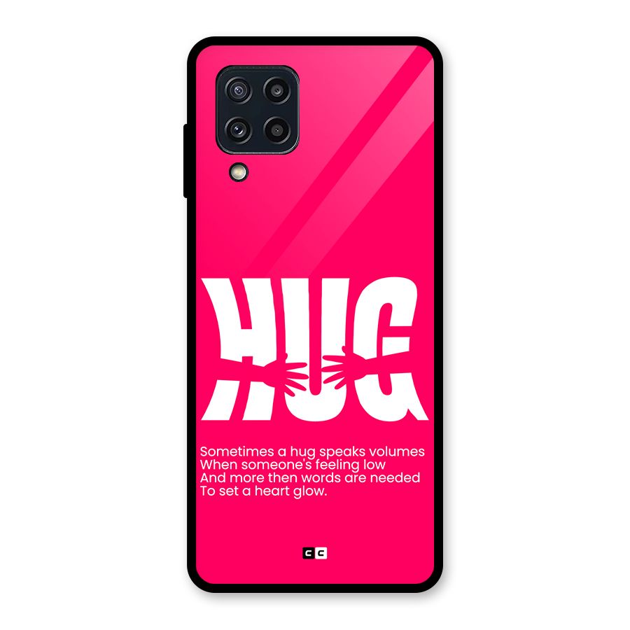 Hug Speaks Glass Back Case for Galaxy M32
