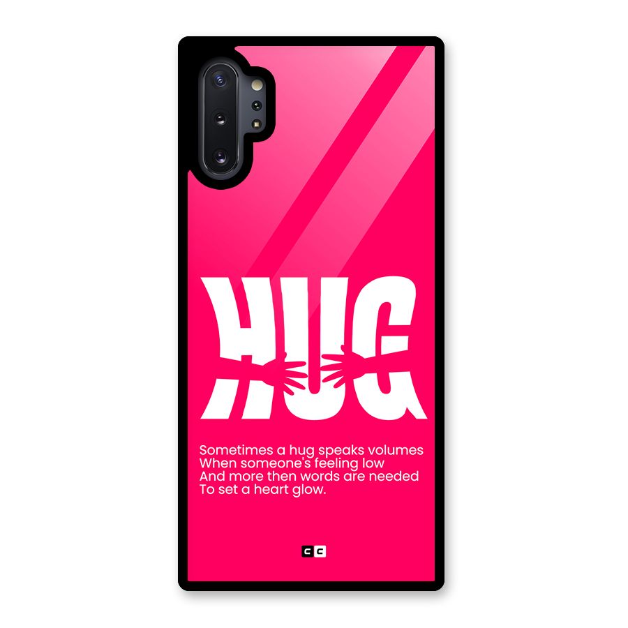 Hug Speaks Glass Back Case for Galaxy Note 10 Plus