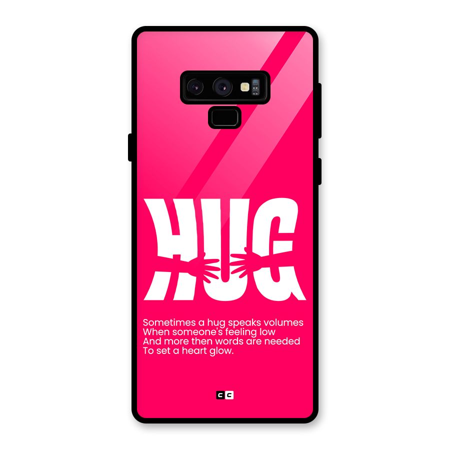 Hug Speaks Glass Back Case for Galaxy Note 9