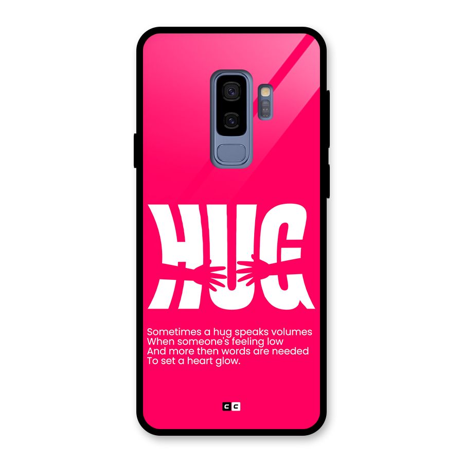 Hug Speaks Glass Back Case for Galaxy S9 Plus