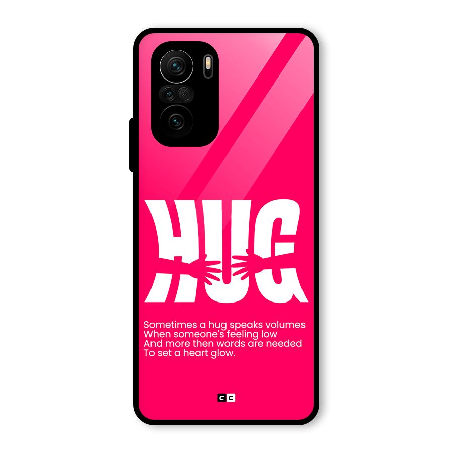 Hug Speaks Glass Back Case for Mi 11X Pro