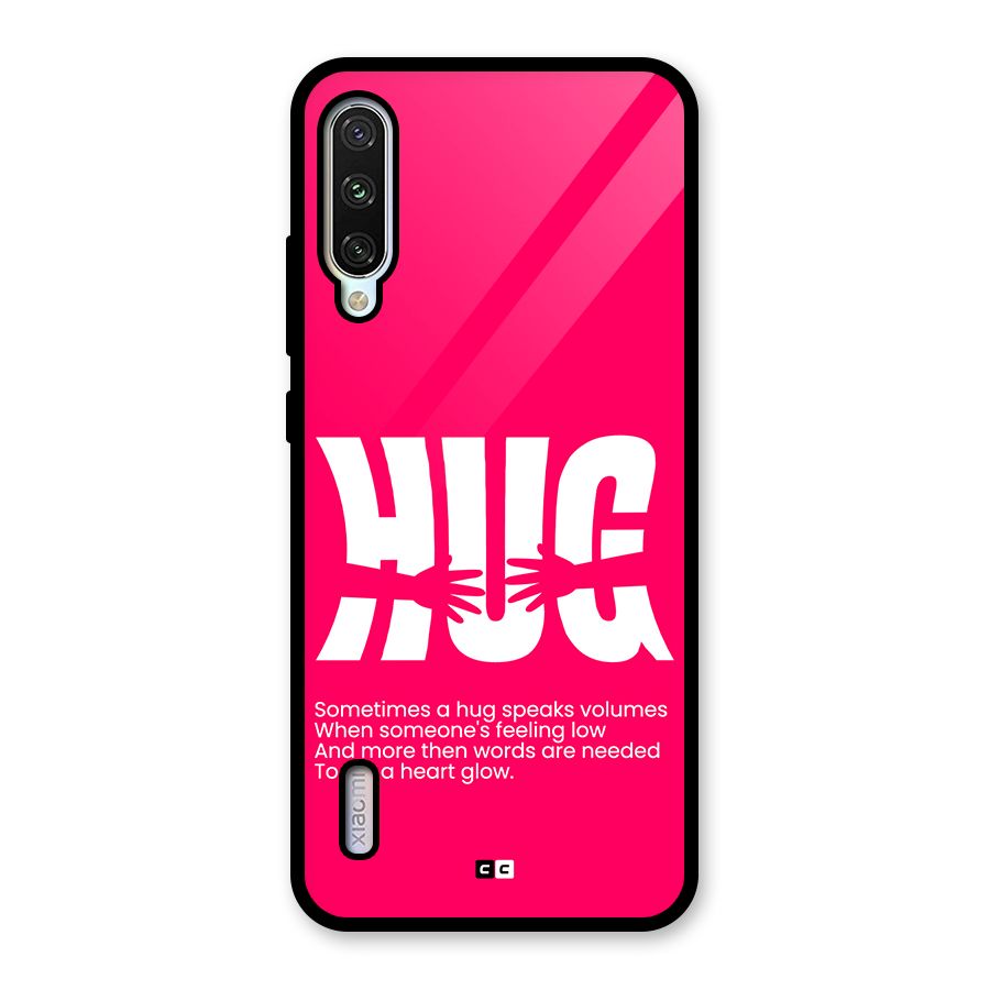 Hug Speaks Glass Back Case for Mi A3