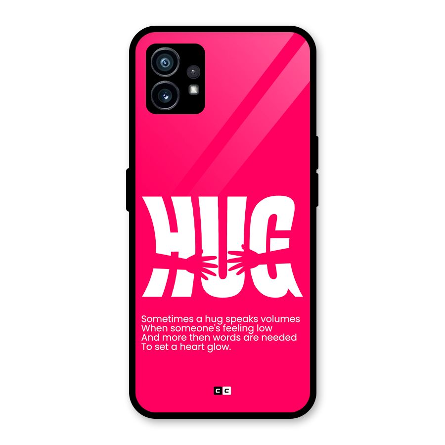 Hug Speaks Glass Back Case for Nothing Phone 1