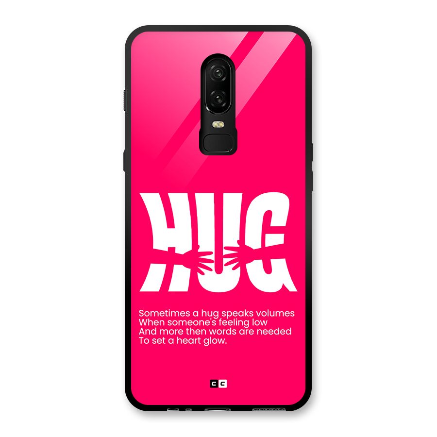 Hug Speaks Glass Back Case for OnePlus 6