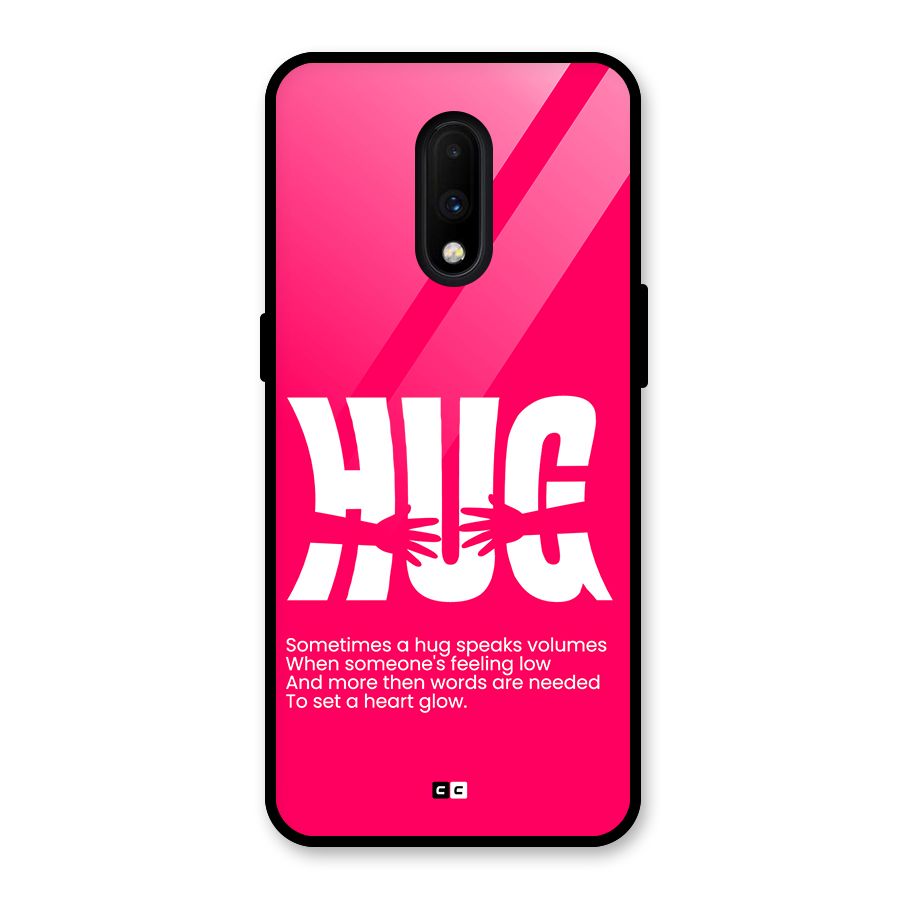 Hug Speaks Glass Back Case for OnePlus 7