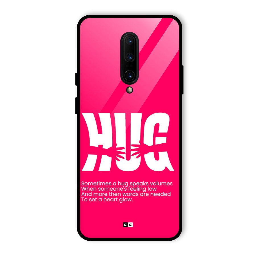 Hug Speaks Glass Back Case for OnePlus 7 Pro
