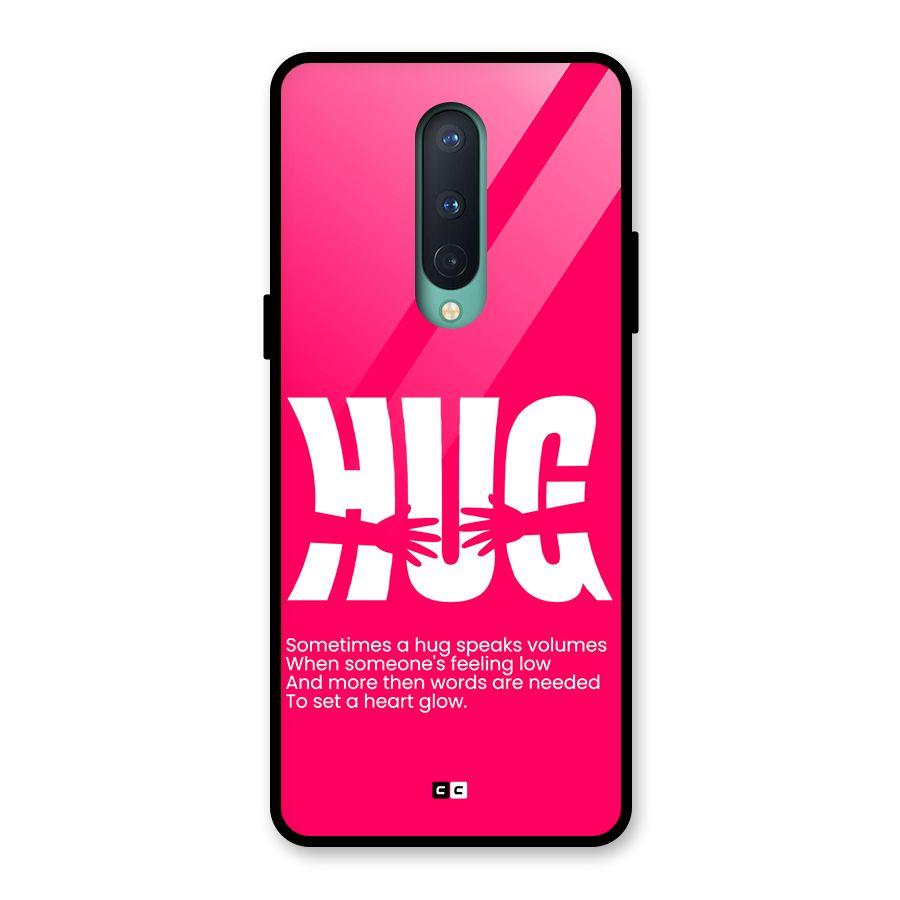 Hug Speaks Glass Back Case for OnePlus 8