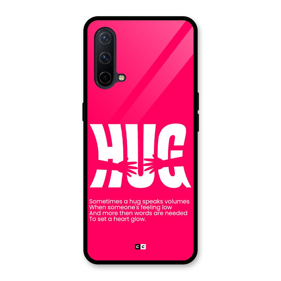 Hug Speaks Glass Back Case for OnePlus Nord CE 5G