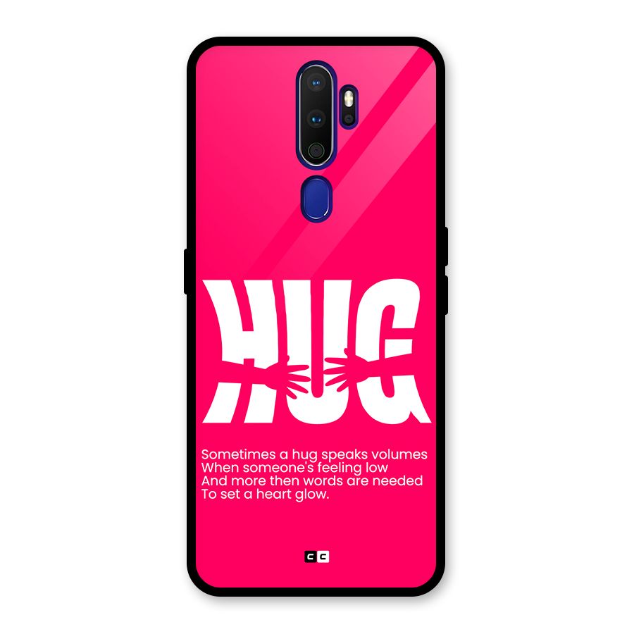 Hug Speaks Glass Back Case for Oppo A9 (2020)