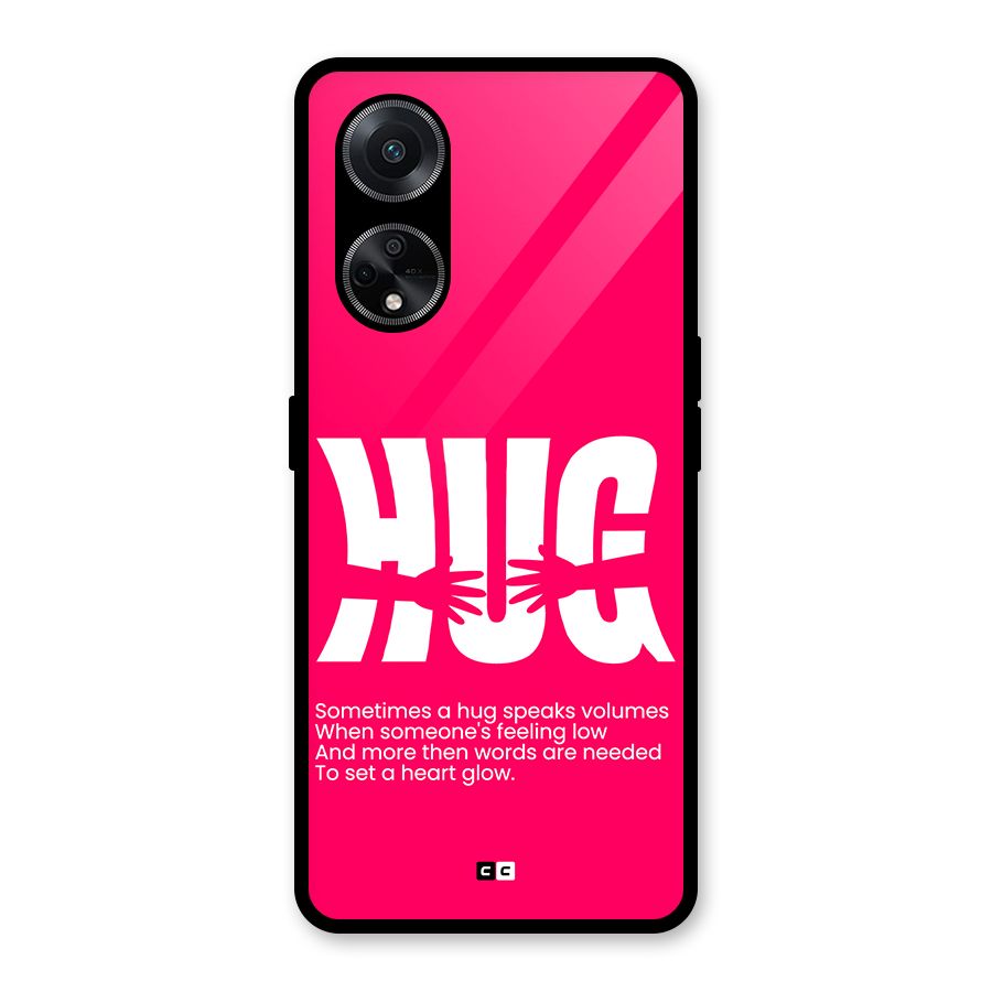 Hug Speaks Glass Back Case for Oppo F23