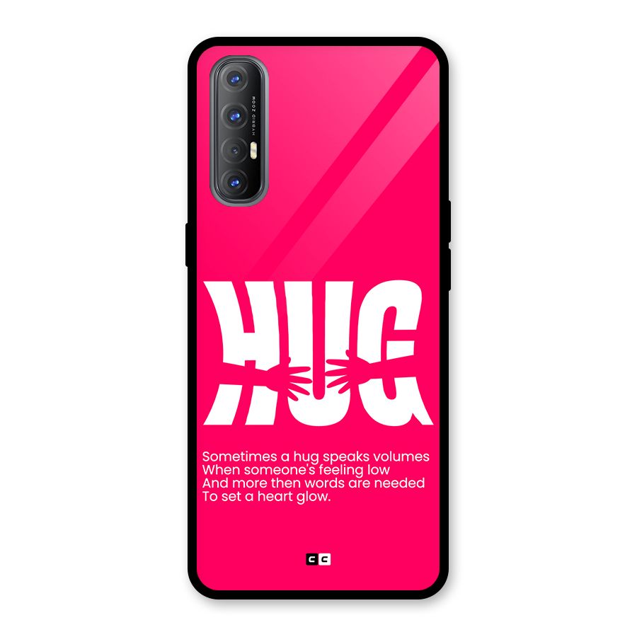 Hug Speaks Glass Back Case for Oppo Reno3 Pro