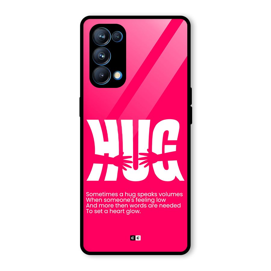 Hug Speaks Glass Back Case for Oppo Reno5 Pro 5G