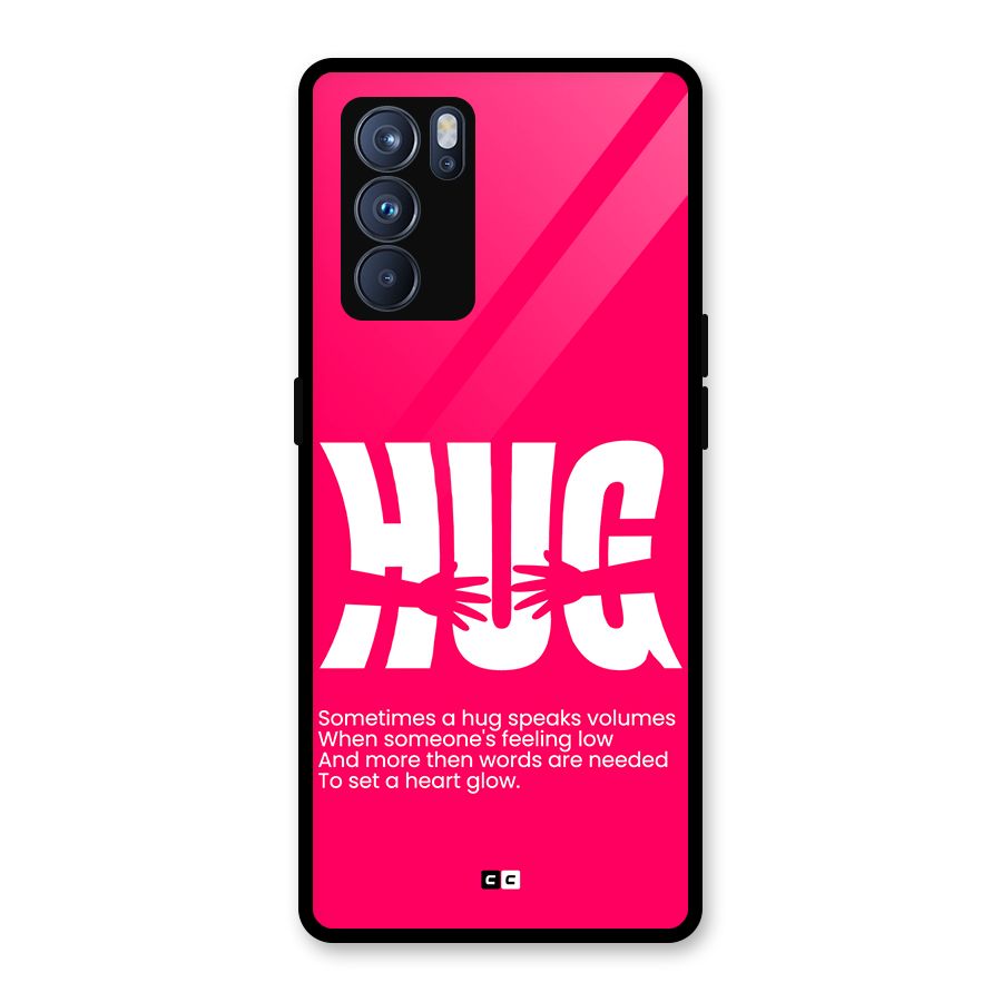 Hug Speaks Glass Back Case for Oppo Reno6 Pro 5G