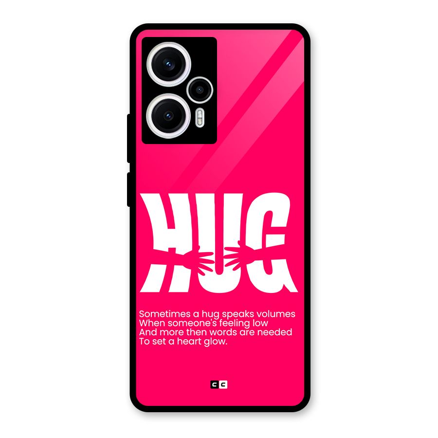 Hug Speaks Glass Back Case for Poco F5