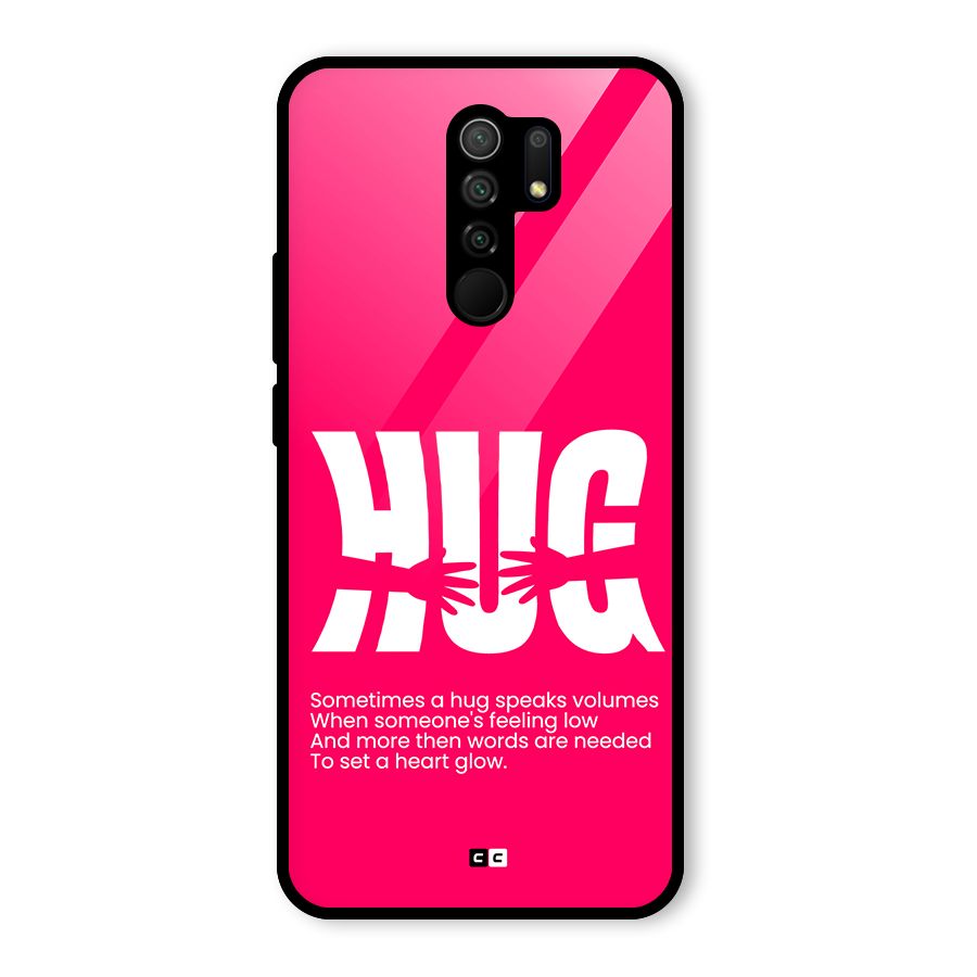 Hug Speaks Glass Back Case for Poco M2