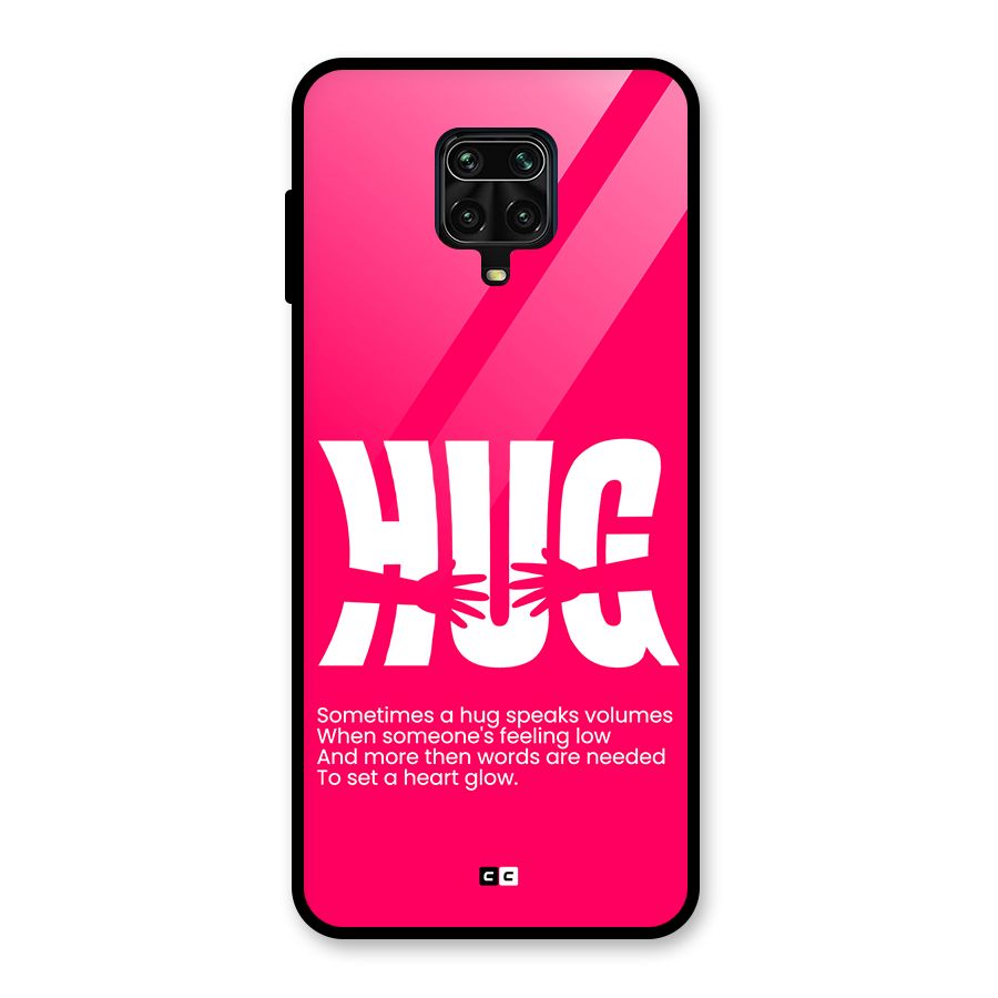 Hug Speaks Glass Back Case for Poco M2 Pro