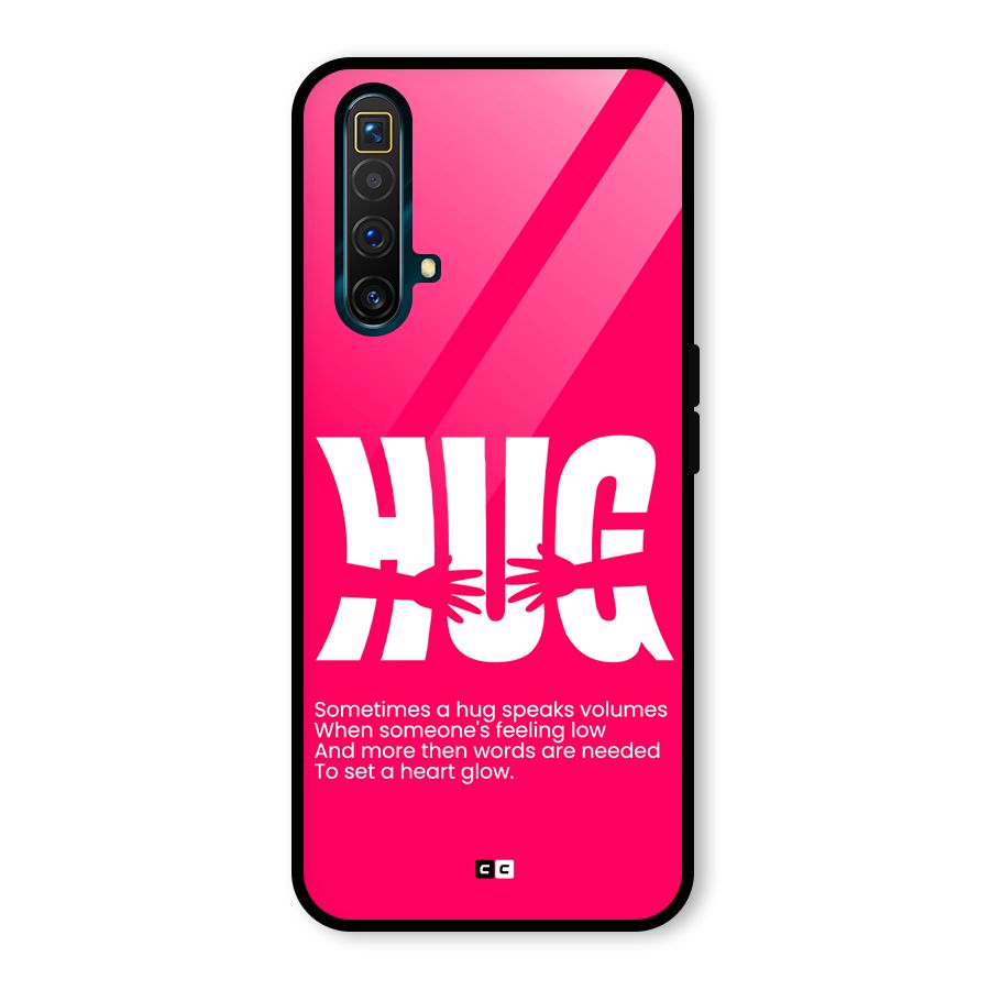 Hug Speaks Glass Back Case for Realme X3 SuperZoom