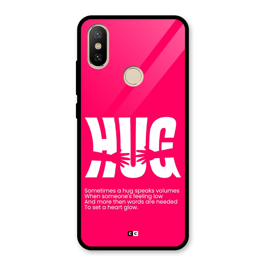 Hug Speaks Glass Back Case for Redmi A2