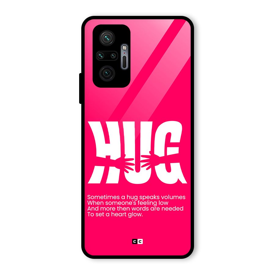 Hug Speaks Glass Back Case for Redmi Note 10 Pro Max